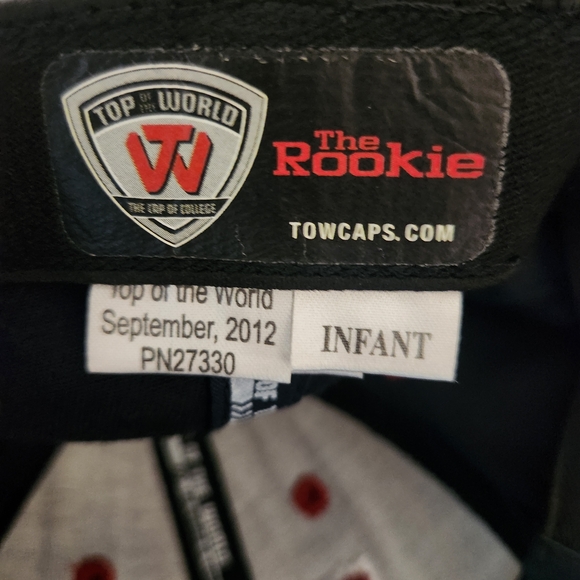 Top of the World Ole Miss Red and Navy Infant Baseball Cap Baby Ole Miss Hat - Picture 6 of 6